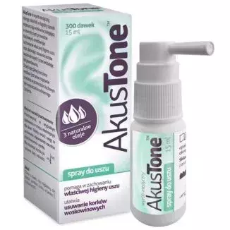 Akustone spray do higieny uszu 15 ml