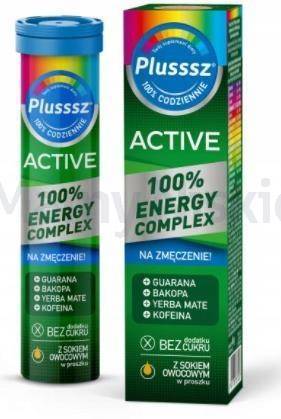 Plusssz Active 100% Energy 20 tabletek musujących